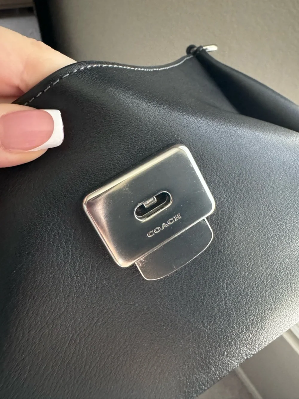 COACH Slouchy Rogue 🖤💀 black/silver overseas exclusive. - Picture 9 of 10